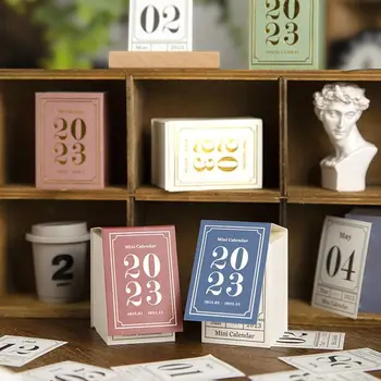 365 дни Mini Настолен календар Настолен Календар Планер Бележки Scrapbooking Материали за украса на Хартия за Канцеларски материали